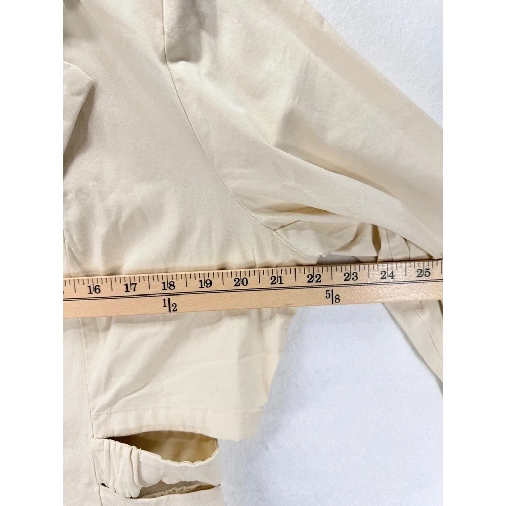 NEW The Drop Paige DeSorbo Waist Cutout Blazer Dress Ivory Size L
